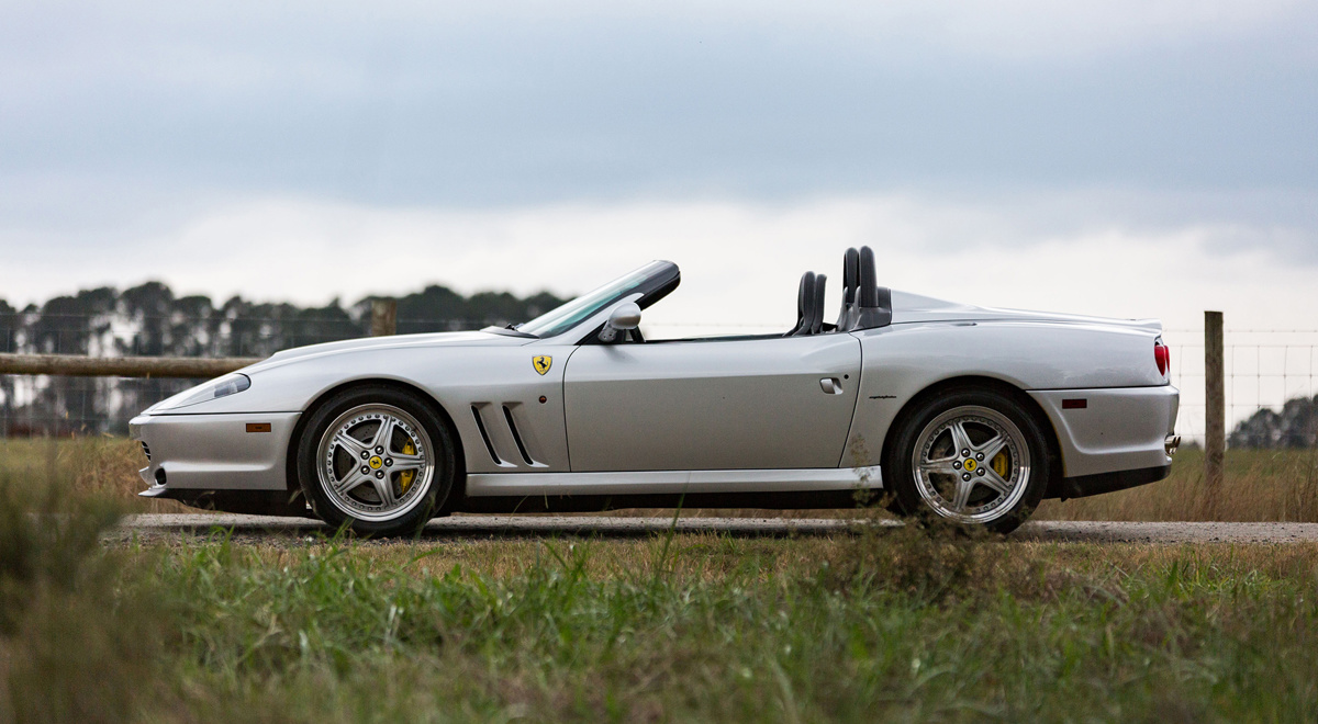 Argento Nürburgring over Nero 2001 Ferrari 550 Barchetta Pininfarina available at RM Sotheby's Arizona Live Auction 2021