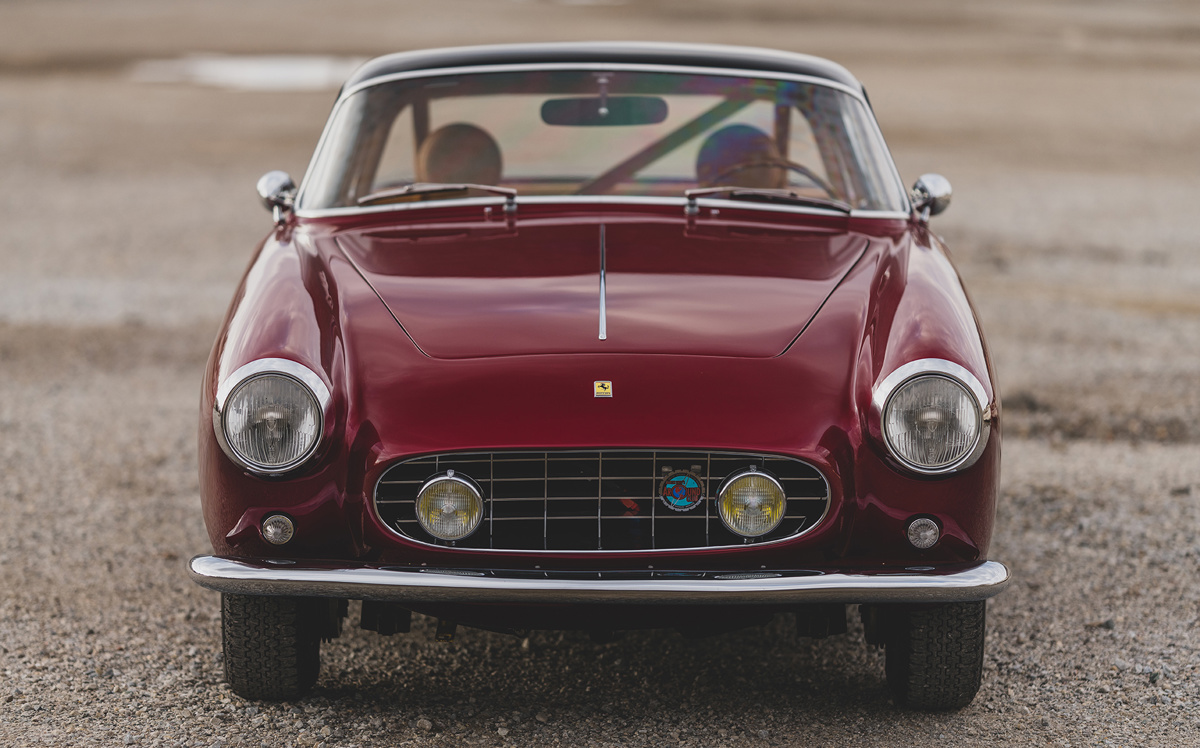 Front of 1956 Ferrari 250 GT Alloy Coupe by Boano offered at RM Sotheby's Arizona Scottsdale 2021